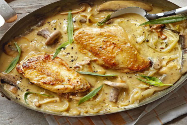 One Pot Meals for Autumn - Dijon Chicken with mushrooms