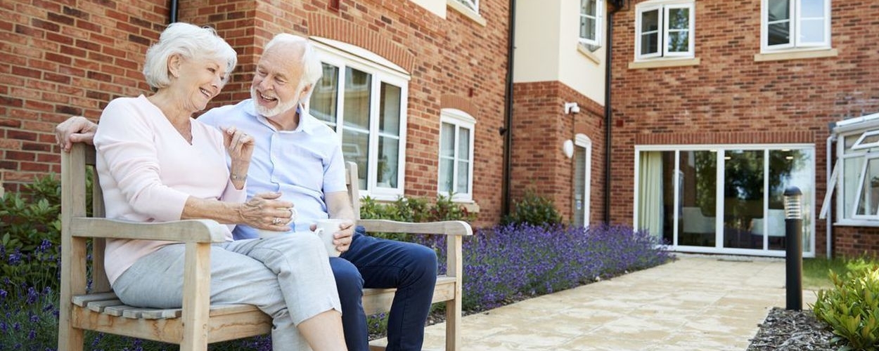 Elderly Couple at an Assisted Living facility